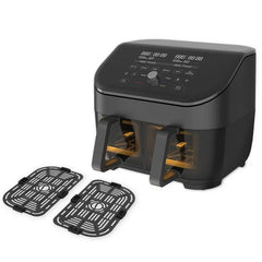 Instant Pot 8qt Vortex Plus Dual Basket Air Fryer with ClearCook Windows: 1700W, 8-Quart Capacity, Black, Airfryer Sale