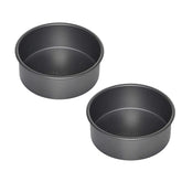 Instant Pot Official 7.5" Round Cake Pan Set of 2 - Nonstick, Heavy-Duty, Oven Safe - Compatible with 6-Quart & 8-Quart Cookers - (Grey)