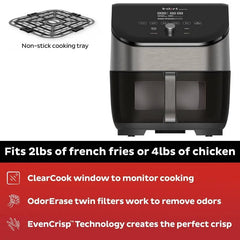 Instant Pot 6qt Vortex Plus ClearCook OdorErase Stainless Steel