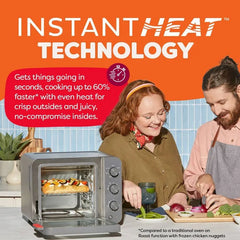 Instant Pot InstantHeat 4 Slice Air Fryer Toaster Oven, 7-in-1, No Preheat Required Air Fry, Bake, Toast, Roast, Broil, Warm, and Make Pizza